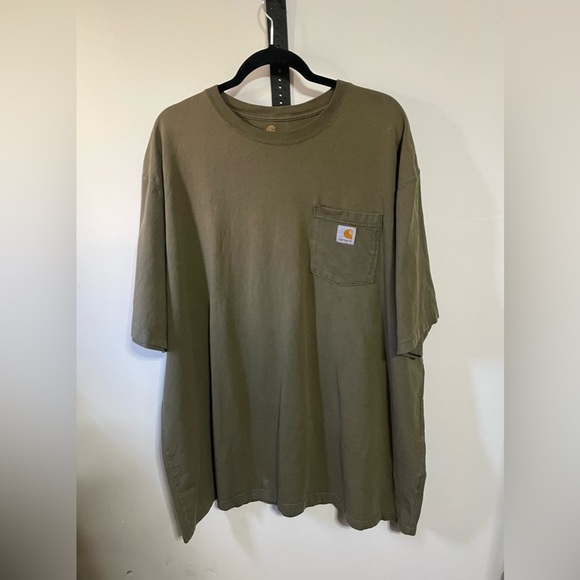 Carhartt Original Fit Green Shirt Sz 2XLT - Picture 2 of 7